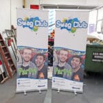 2 roller banners 800mm