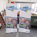 2 roller banners 800mm