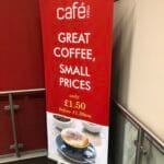Cafe pull up banners
