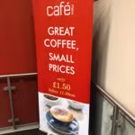 Cafe pull up banners