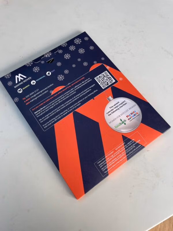 Printed branded advent calendar