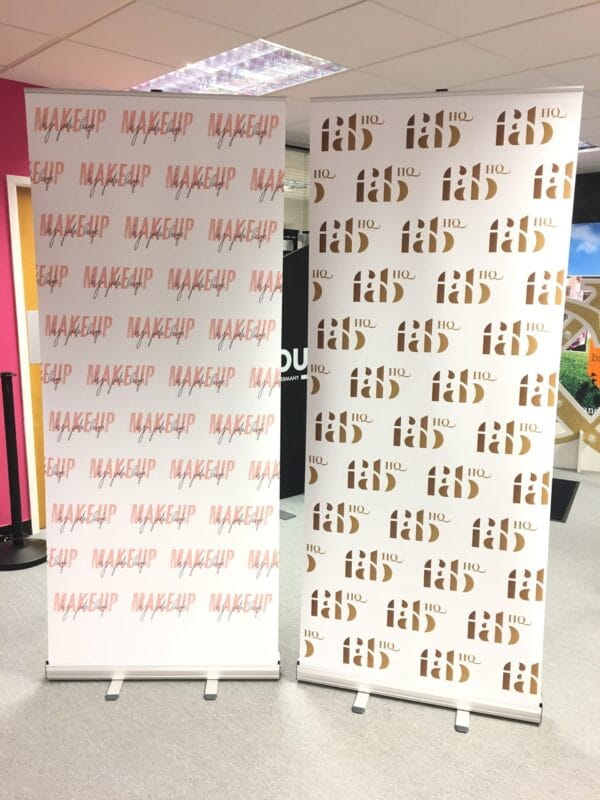 800mm roller banners side by sided