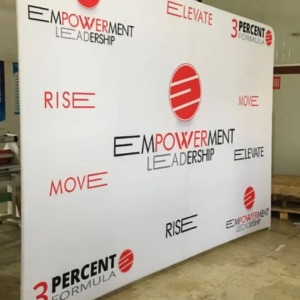 Stretch fabric backdrop