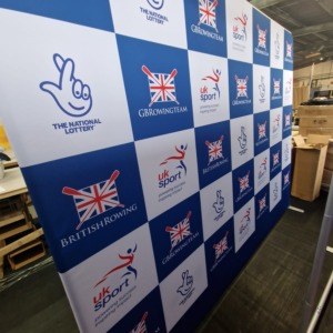 Stretch fabric backdrop