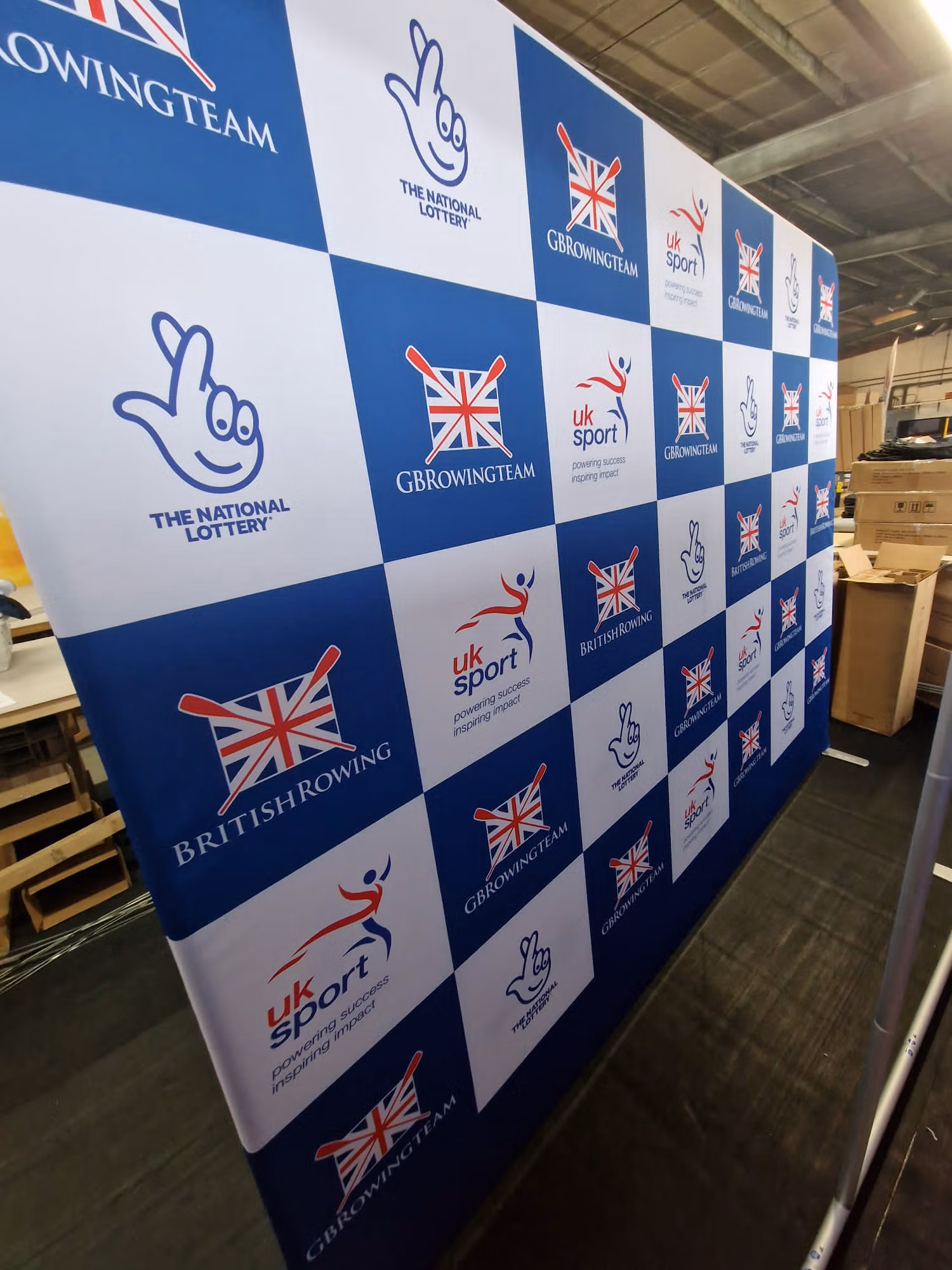 Stretch fabric backdrop