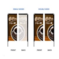 Rectangle sail flags