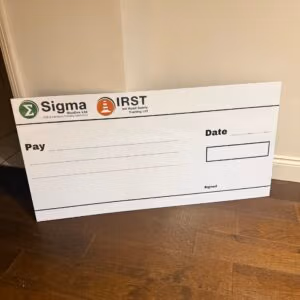 Giant Novelty Cheques