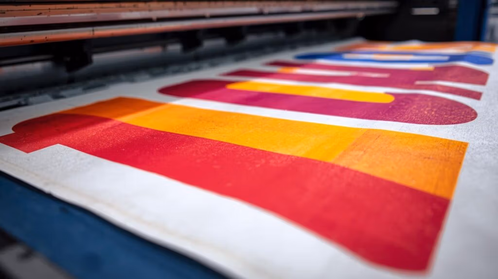 Banner printing on cloth