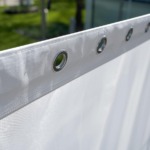 How to hang a outdoor banner using eyelets