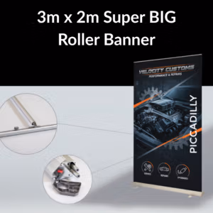 3m x 2m roller banner super high