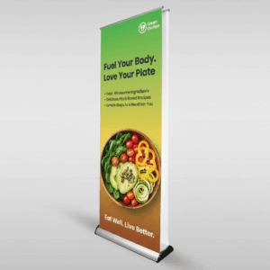 Double sided roller banner