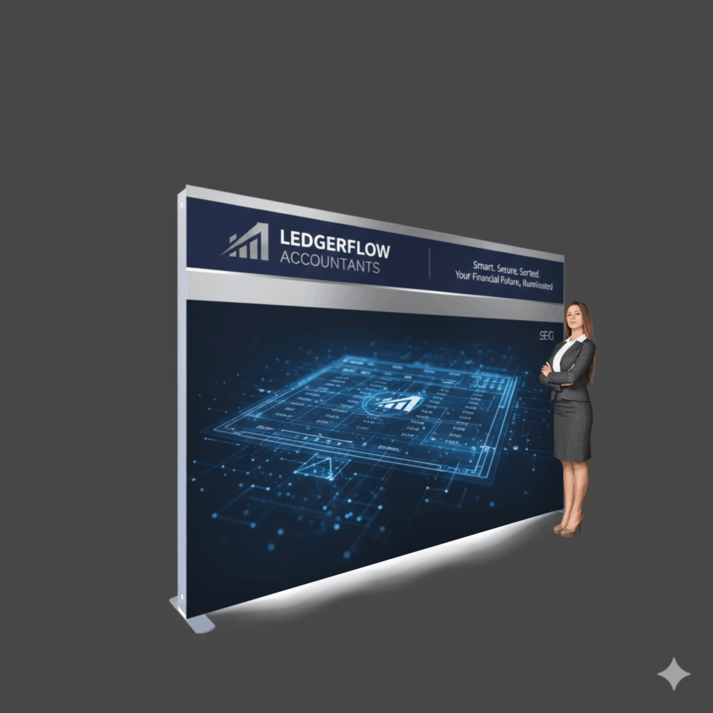 2m x 3m LED Fabric Light box Display | NEXT DAY Delivery