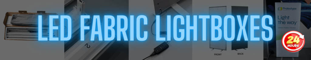 LED fabric lightbox stands