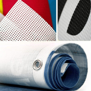 Mesh pvc banner close up material
