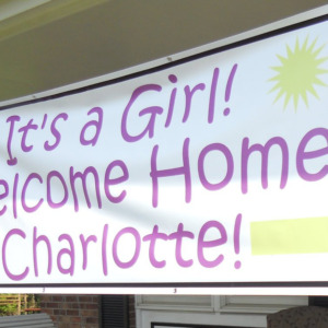 Welcome home banner