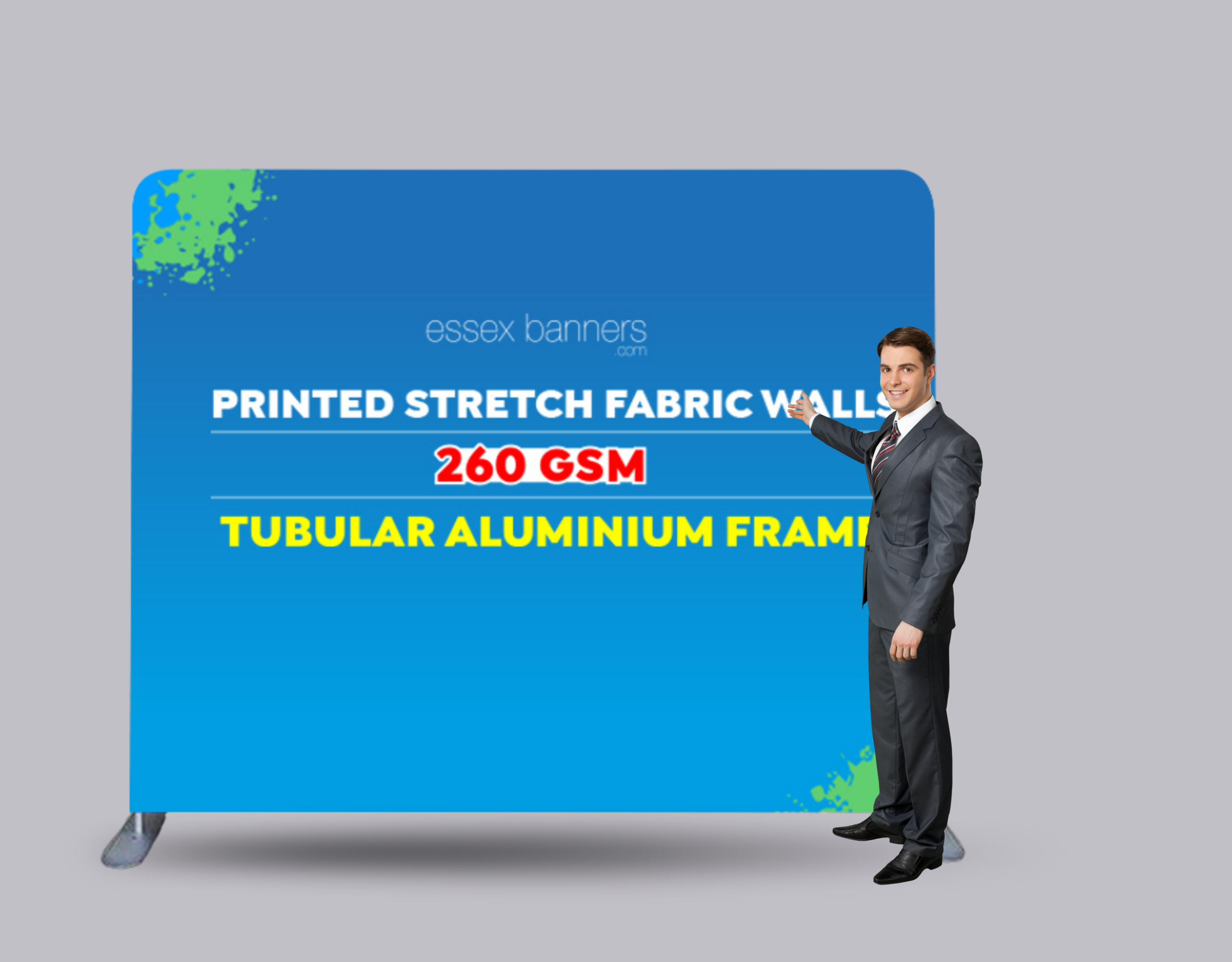 Stretch fabric backdrop printing